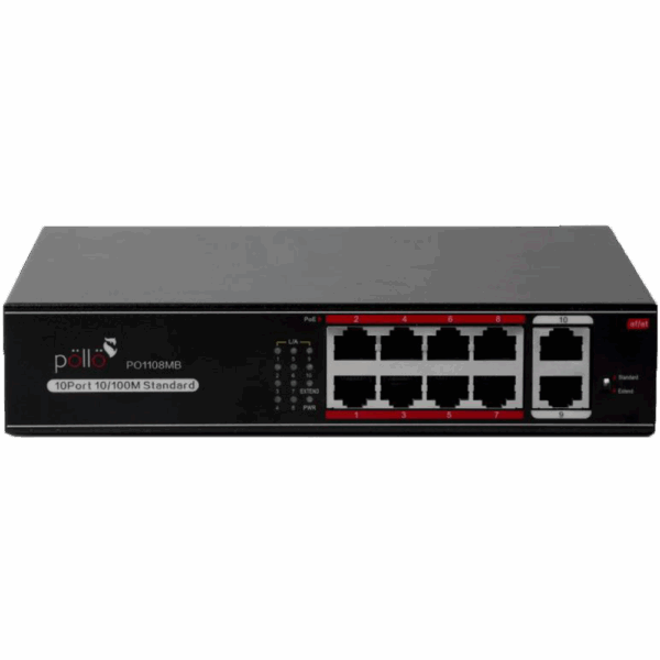 Pollo PLN-1108MB 10-Port PoE