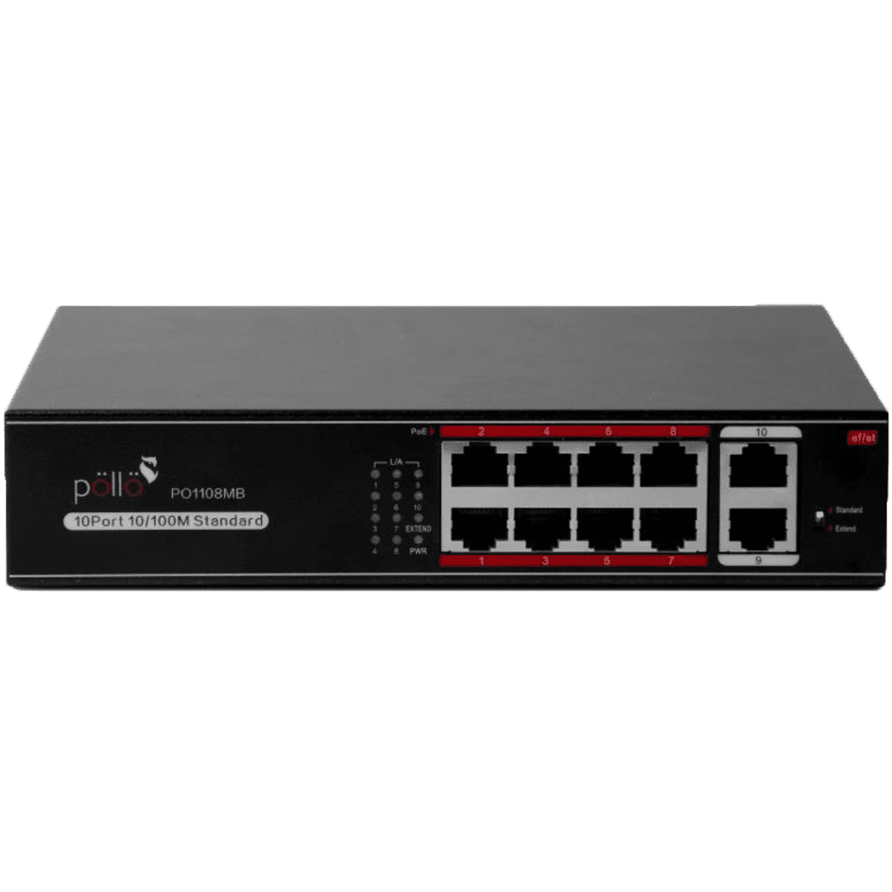 Pollo PLN-1108MB 10-Port PoE