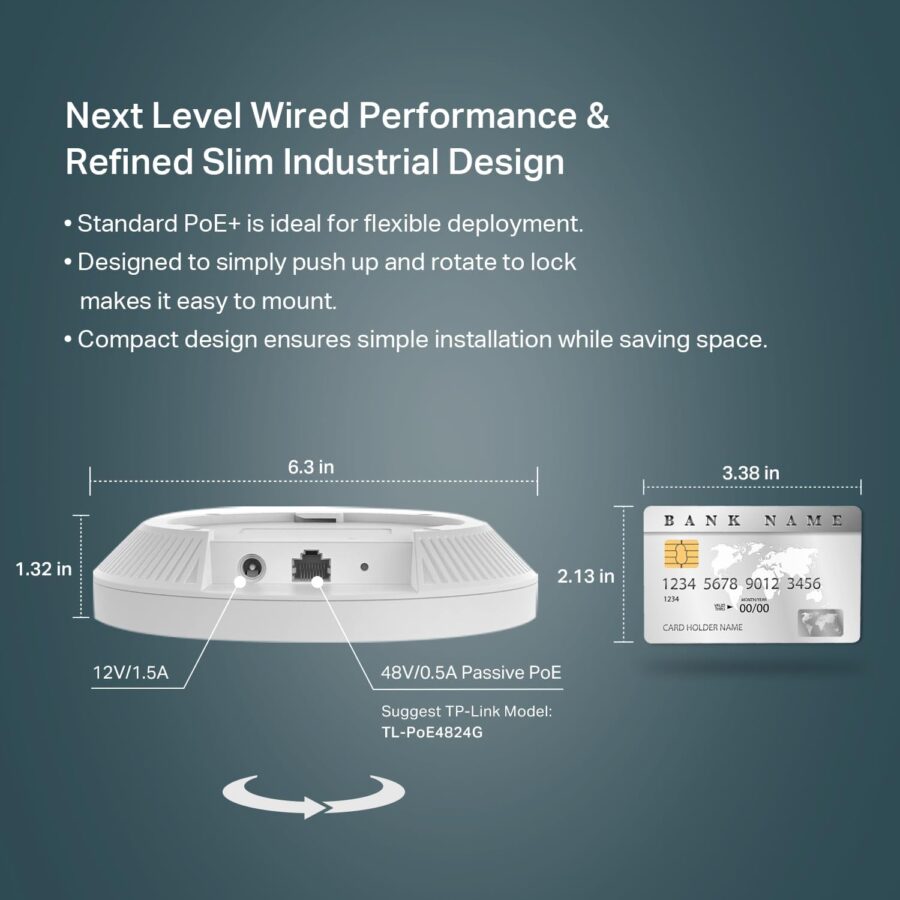 Tp-link Eap650 Ax3000 Ceiling Mount Wifi 6 Access Point
