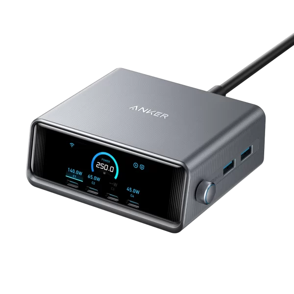 Anker Prime Charger (250W, 6 Ports, GaN Prime) - A2345241