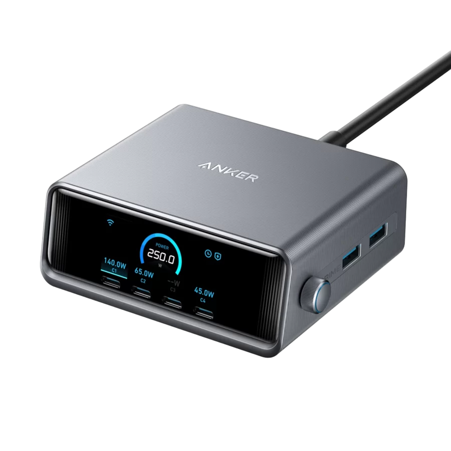 Anker Prime Charger (250W, 6 Ports, GaN Prime) - A2345241