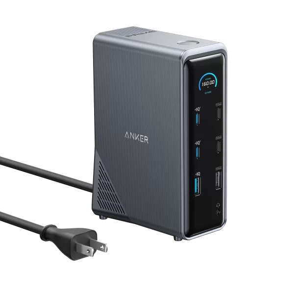 Anker Prime Charging Docking Station (14-in-1, Dual Display, 160W) - A83B62A1