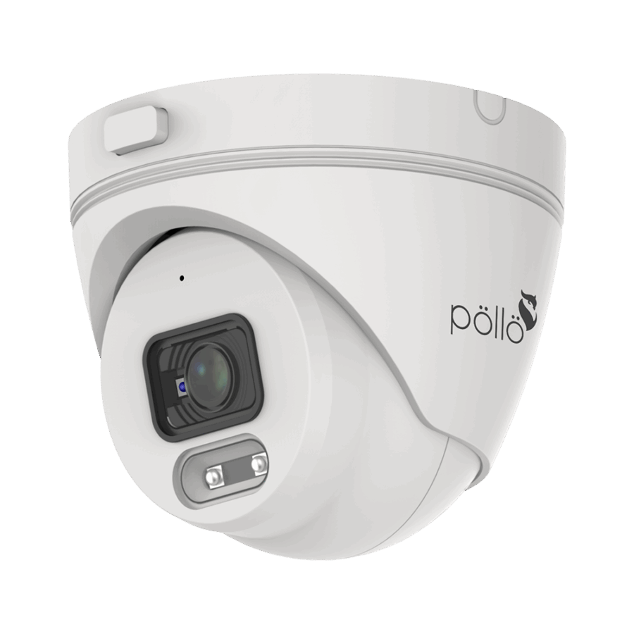 Pollo PLC-434P-AU-IR3/PR 4mp Built In Audio IP Dome Camera