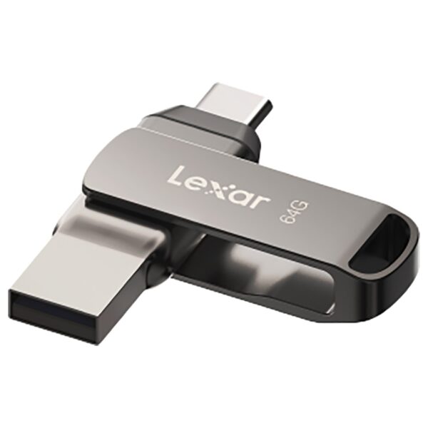 Lexar 64GB JumpDrive Dual Drive D400 USB 3.1 Type-C and Type-A Flash Drive for Storage Expansion and Backup - LJDD400064G-BNQNG