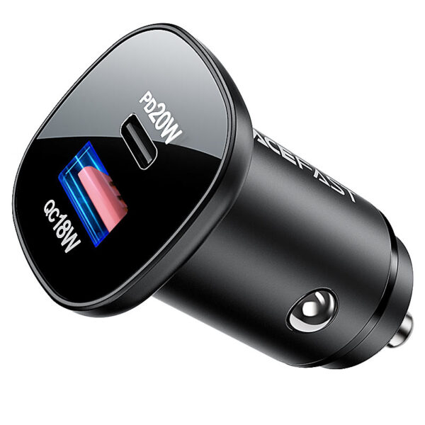 Acefast Fast Charge Car Charger B1 38w (1xusb-c+1xusb-a)