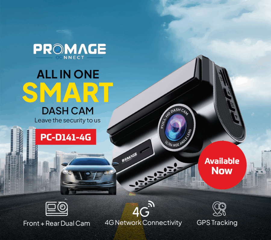 Promage All in One Smart Dash Camera PC-D141-4G