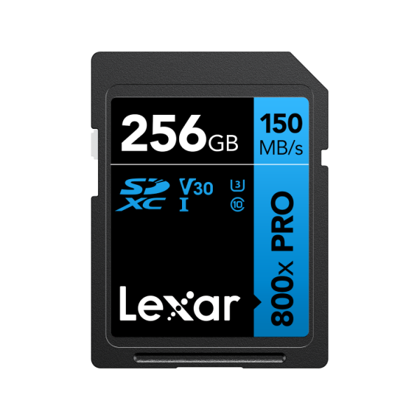 Lexar® High-Performance 256GB 800x PRO SDHC™/SDXC™ UHS-I Card BLUE Series - LSD0800P256G-BNNNG